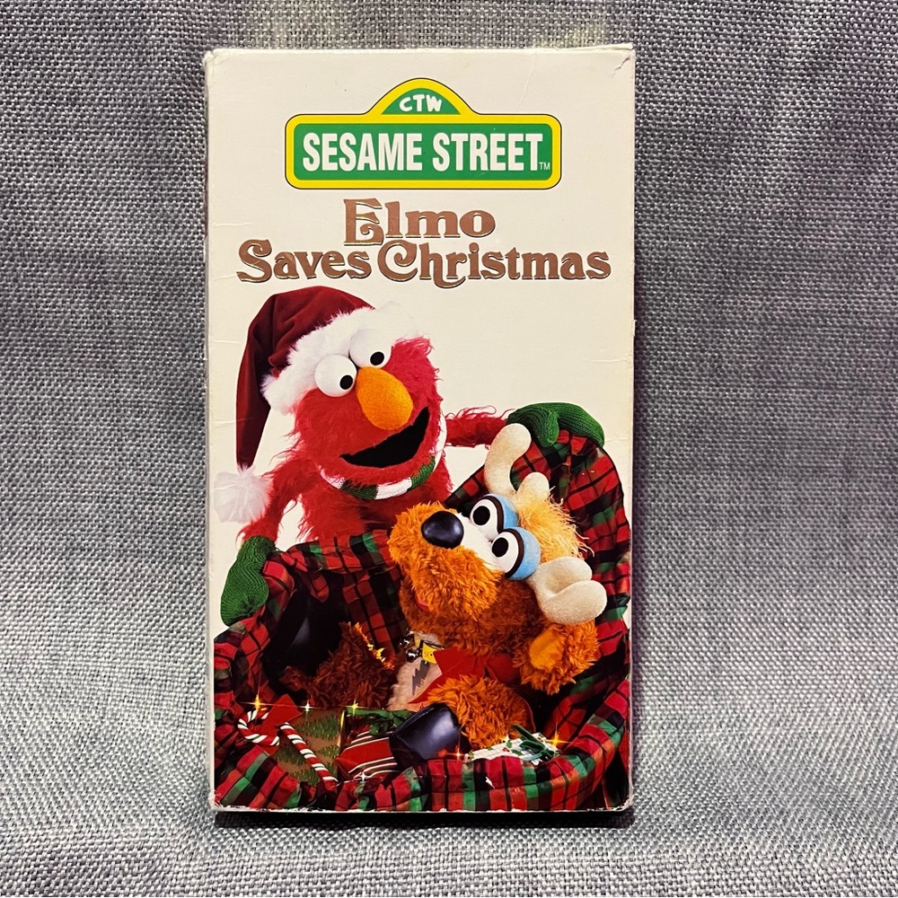 CTW Sesame Street - Elmo Saves Christmas 1996 VHS Maya Angelou & Charles Durning